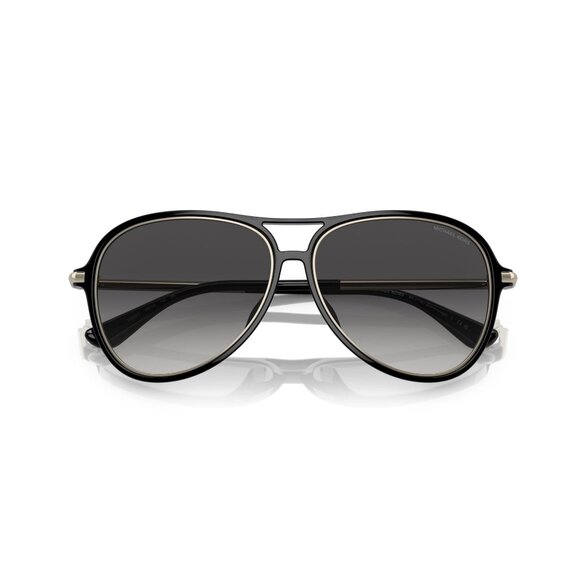 New MICHAEL KORS Breckenridge Black Aviator MK2176U 3005/8G Sunglasses Women - Picture 4 of 6